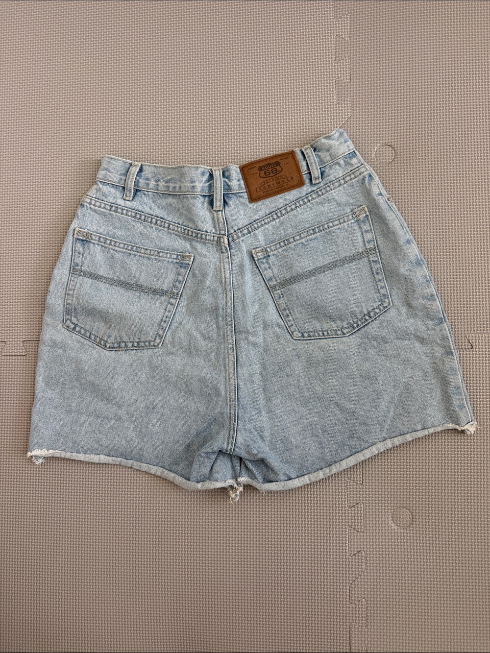 Lee Light Wash High-Rise Denim Shorts
